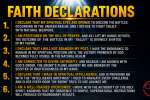 Faith Declarations – Spiritual Warfare & Authority