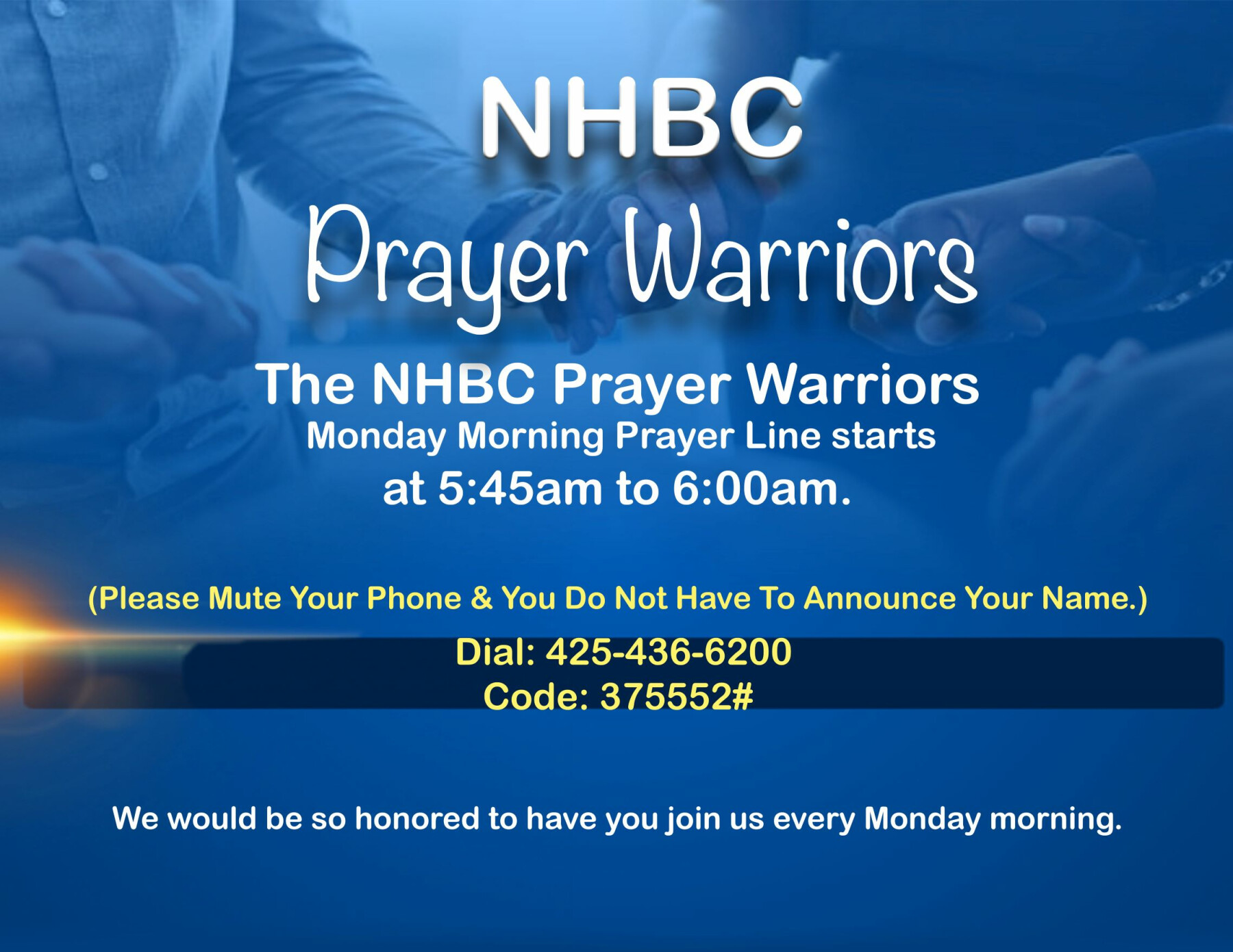 prayer-warriors-monday-morning-prayer-call-new-home-baptist-church