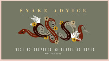 Snake Advice - Wise as Serpents and Gentle as Doves