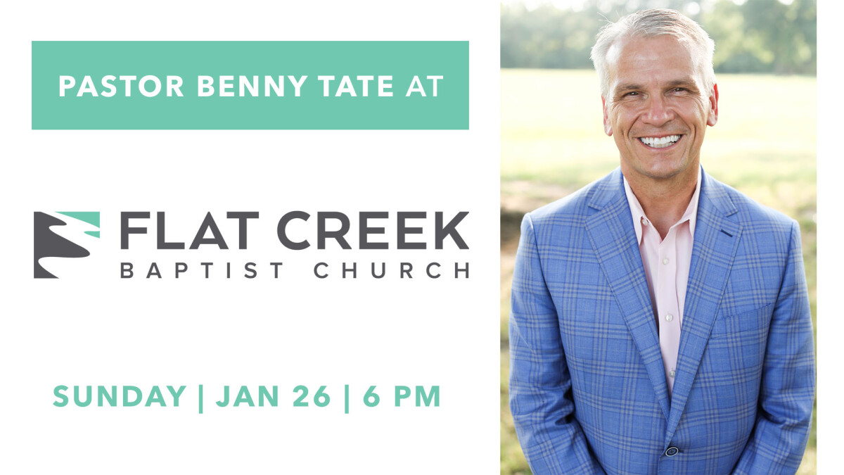 Pastor Benny at Flat Creek Baptist Church