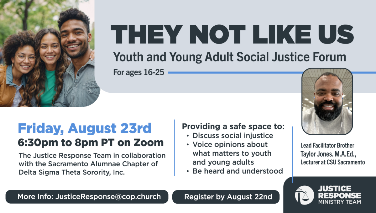 ﻿"They Not Like Us" Youth and Young Adult Social Justice Forum