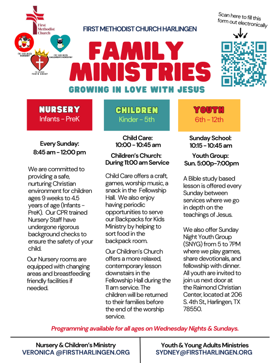 Family Ministries info