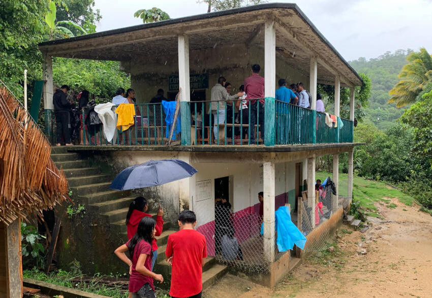 House where clinic was set up.