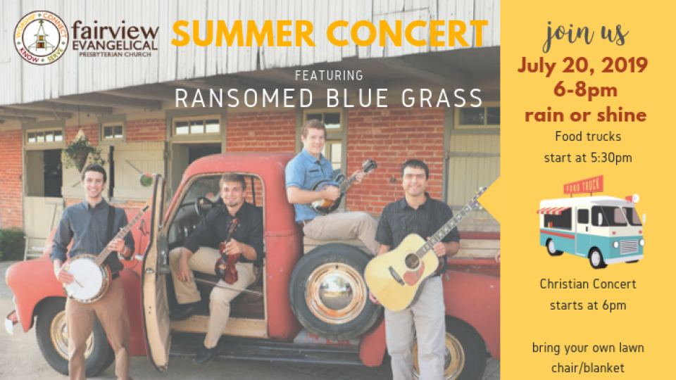 Summer Concert with Ransomed Bluegrass