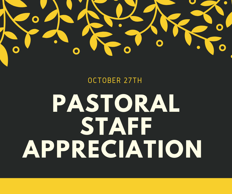 Pastor Staff Appreciation Sunday 