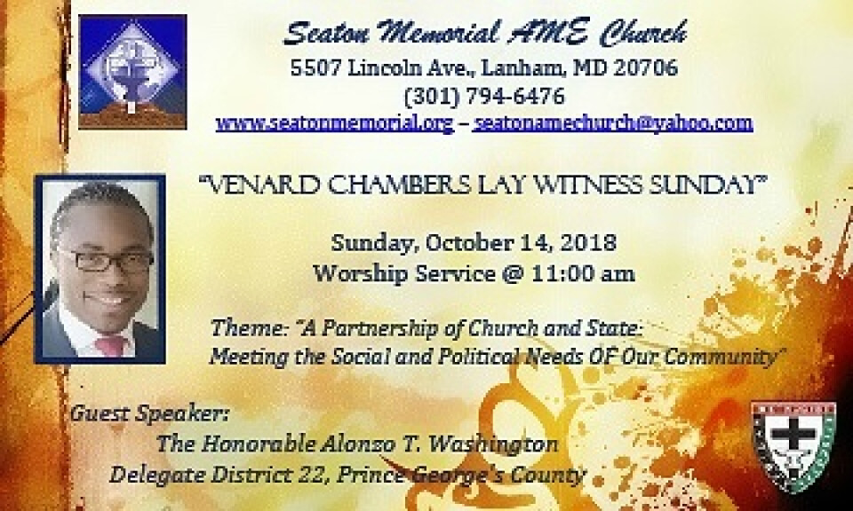 Venard Chambers Lay Witness Sunday