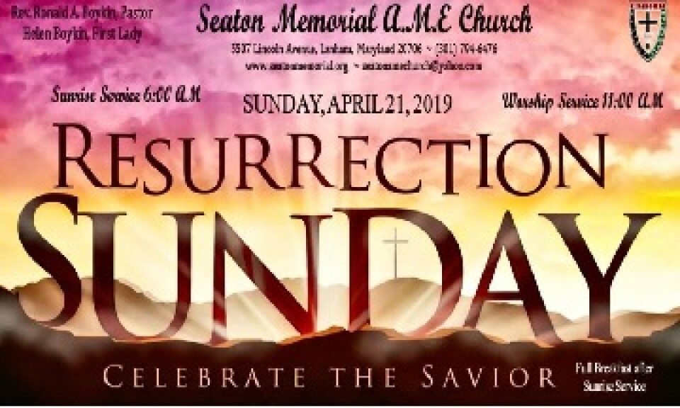 Resurection Sunday Service at 6:00 am and 11:00 am
