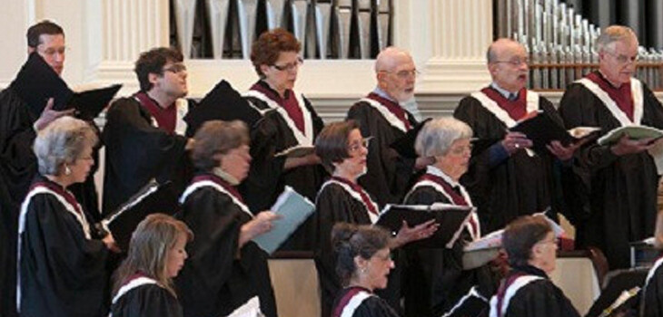 First Unitarian Church choir singing
