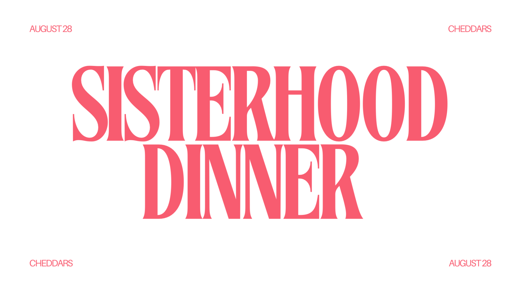 Sisterhood Dinner