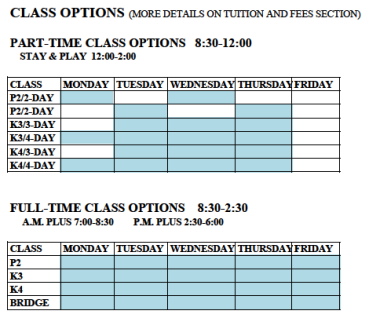 ELA Class Options