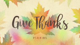Give Thanks