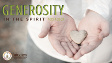 Generosity in the Spirit