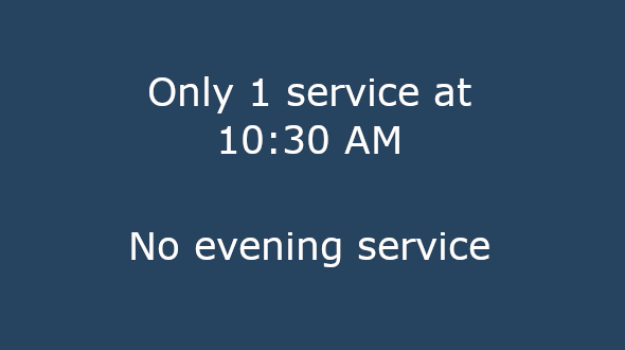 10:30 Service Only 