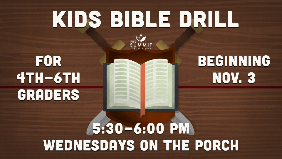 Kids Bible Drill