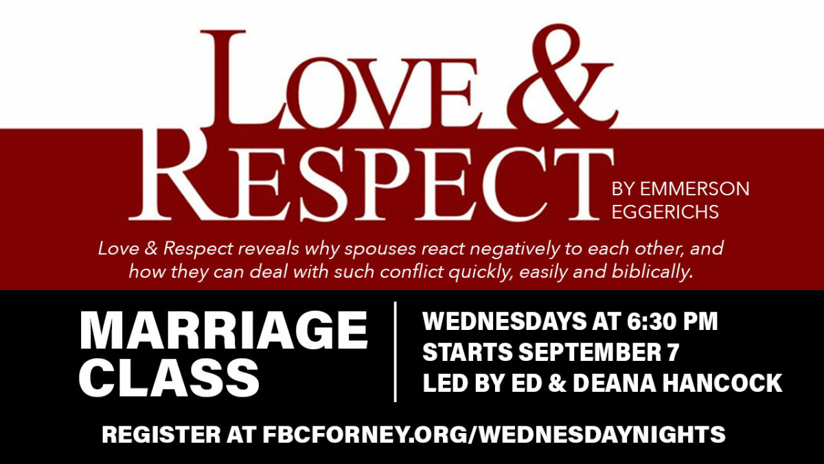 Marriage: Love and Respect