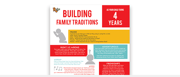 Kids Family Traditions Guide 4-Year-Olds
