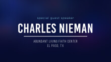 Guest Speaker - Charles Nieman
