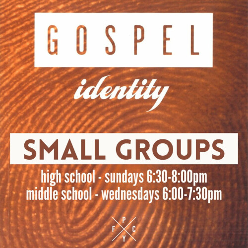 middle school small group flyer