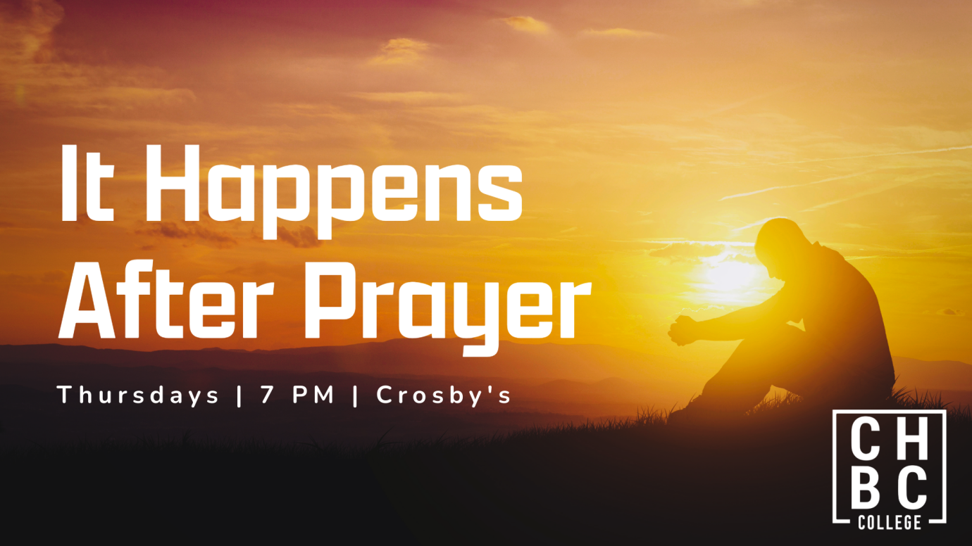 College Ministry Book Study: It Happens After Prayer