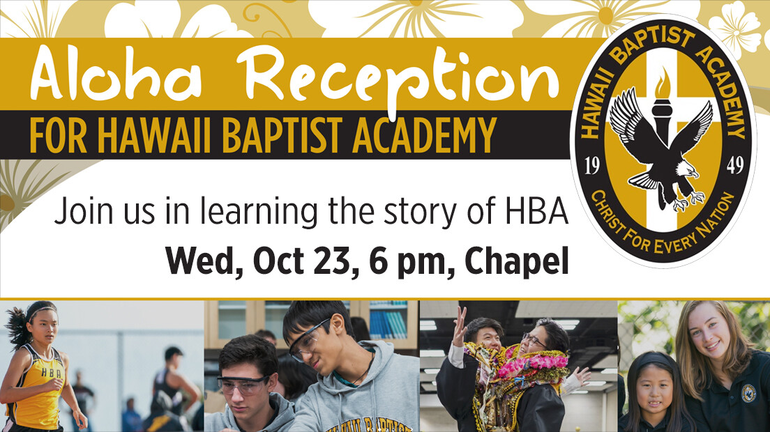 Aloha Reception for Hawaii Baptist Academy