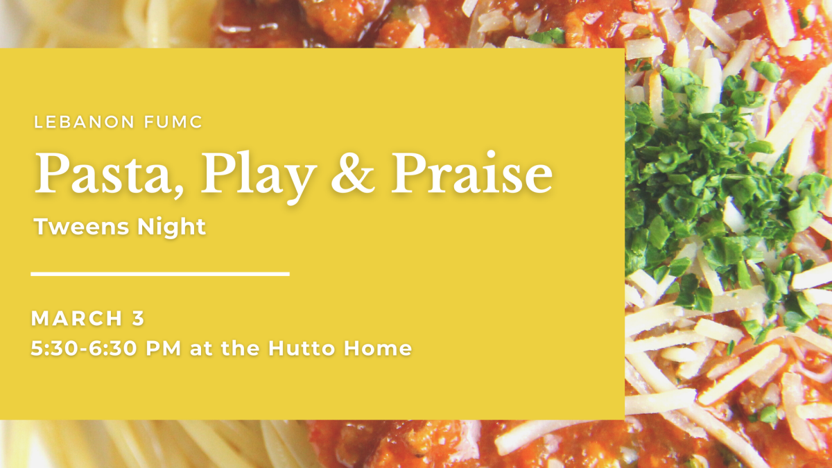 Tweens Pasta, Play & Praise