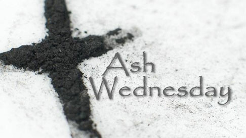 Ash Wednesday Service at noon