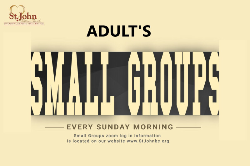 Adult Small Groups on ZOOM