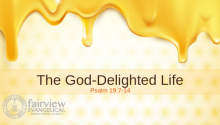 The God-Delighted Life