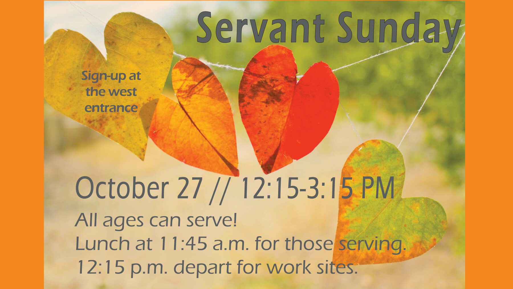 Servant Sunday