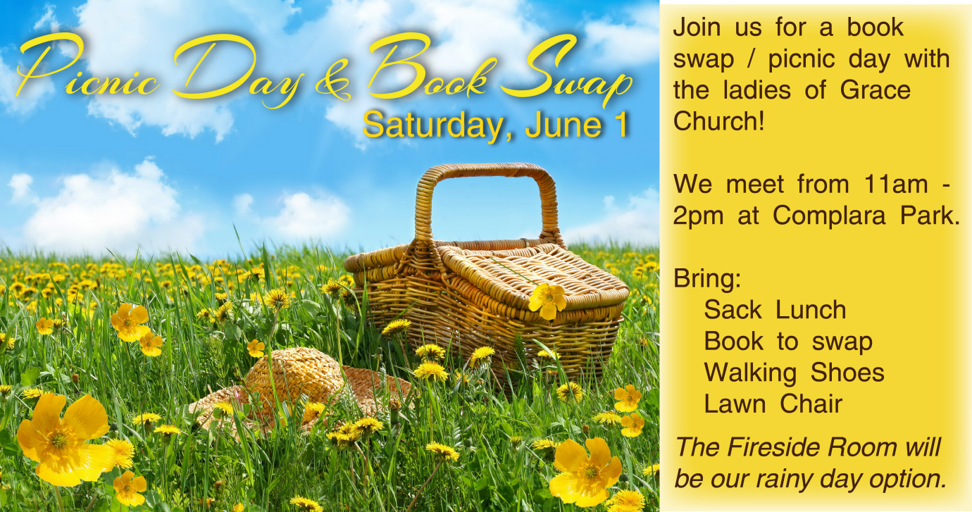 Book Swap Picnic Day with the Ladies of Grace Church!