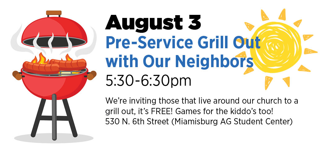 Community Pre-service Grill Out