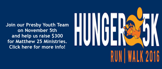 HUNGER 5K  - Presby Youth Group Team