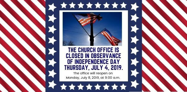 Office Closed in Observance of Independence Day