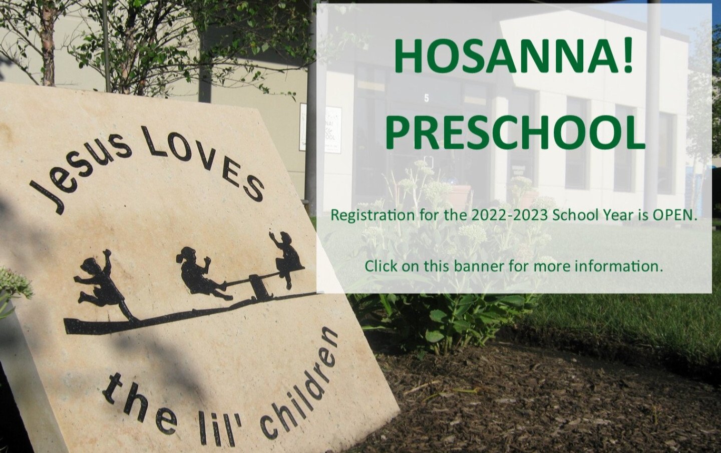 Preschool Banner