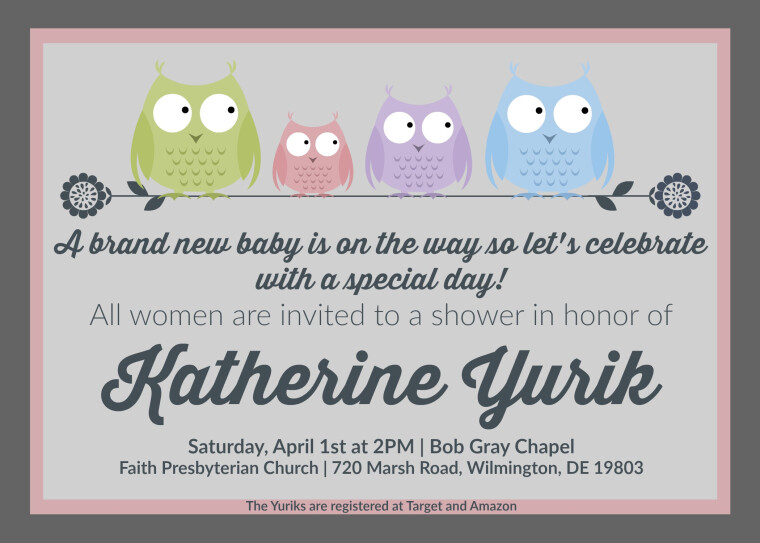 Baby Shower for Katherine Yurik