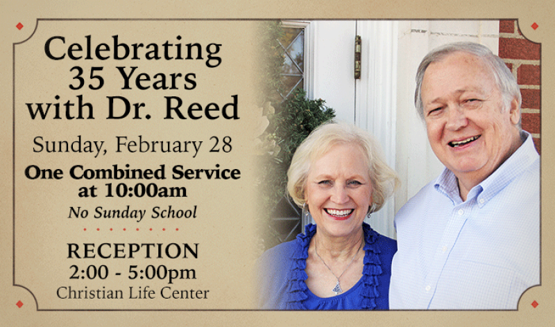 Celebrating 35 Years with Dr. Reed
