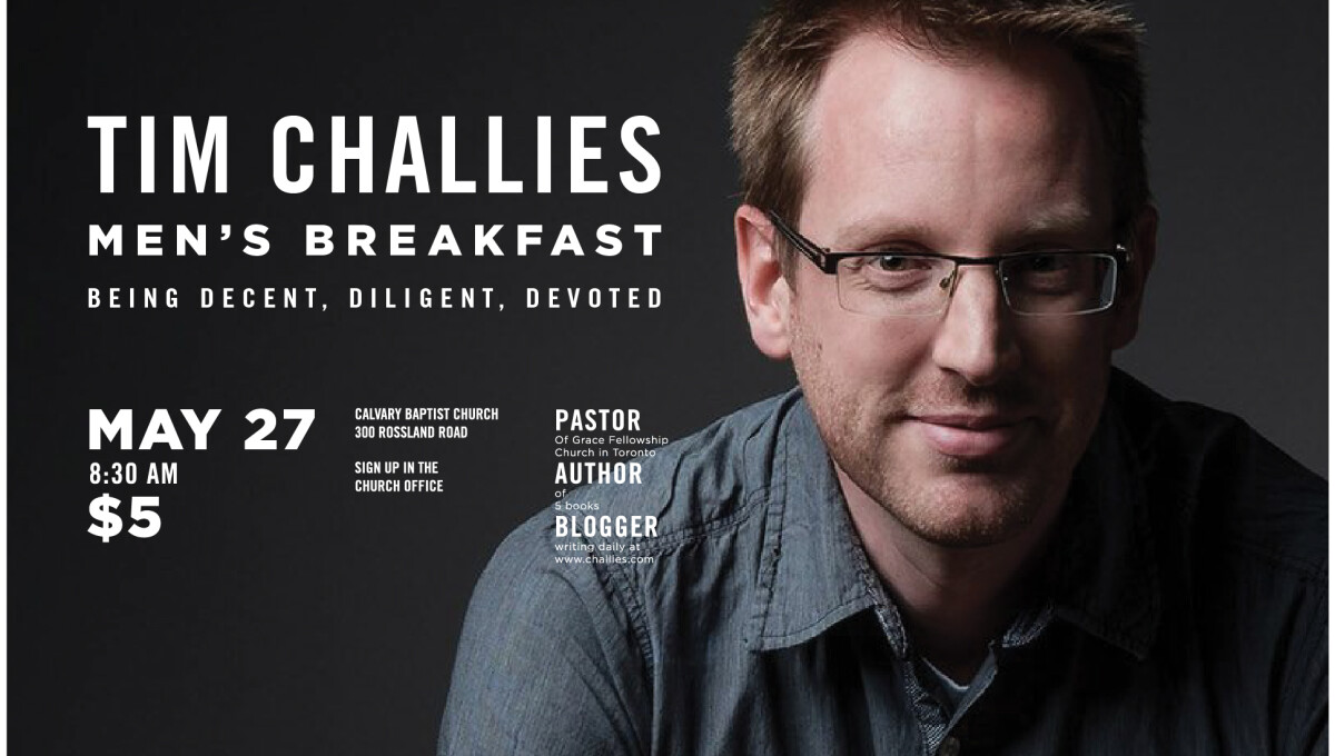 Men's Breakfast - Tim Challies