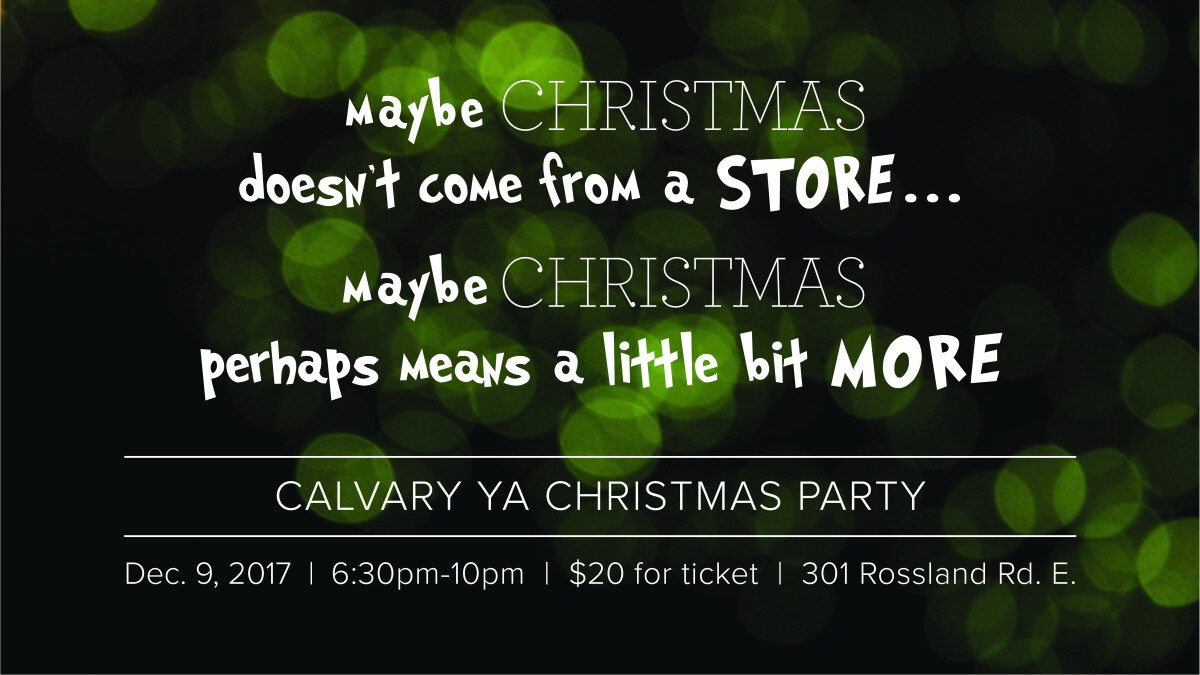 Young Adults Christmas Party