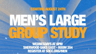 6:00pm: Men's Large Group Study