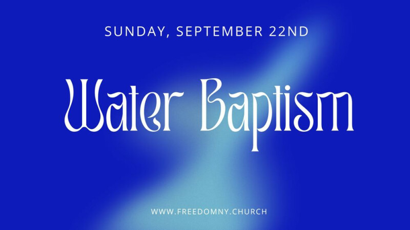 Water Baptism Sunday