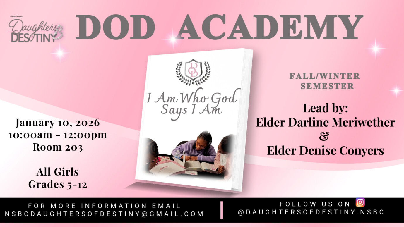 Daughters of Destiny - DOD Academy - I am who God says I am