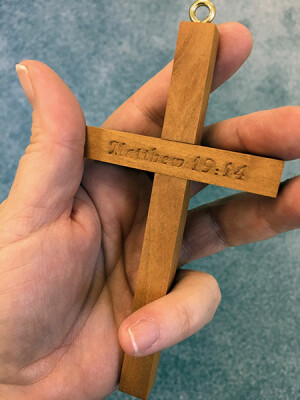 Part of Ryan Maynard’s legacy to give cradle crosses as baptism gifts.