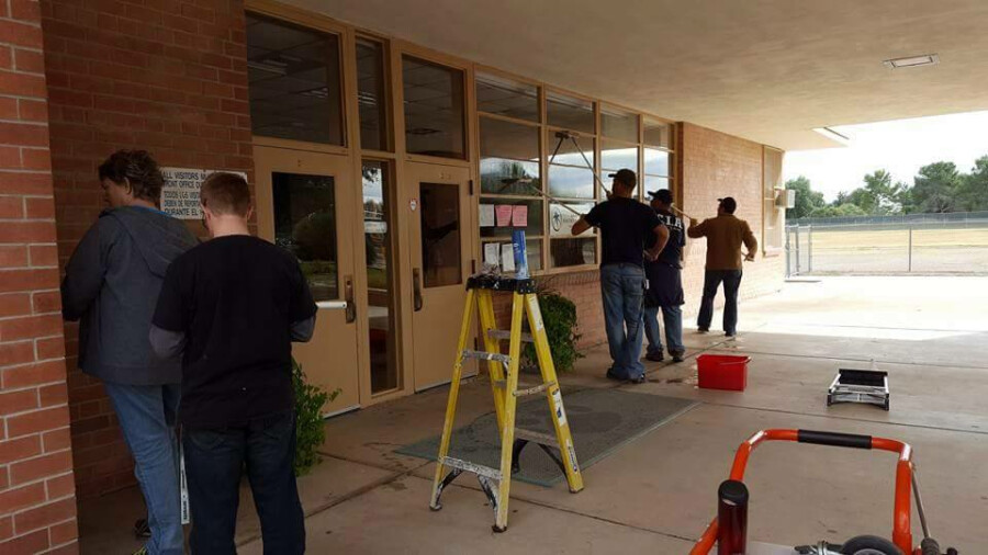 Cleaning windows 13