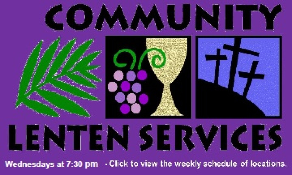 Lenten Service Schedule 