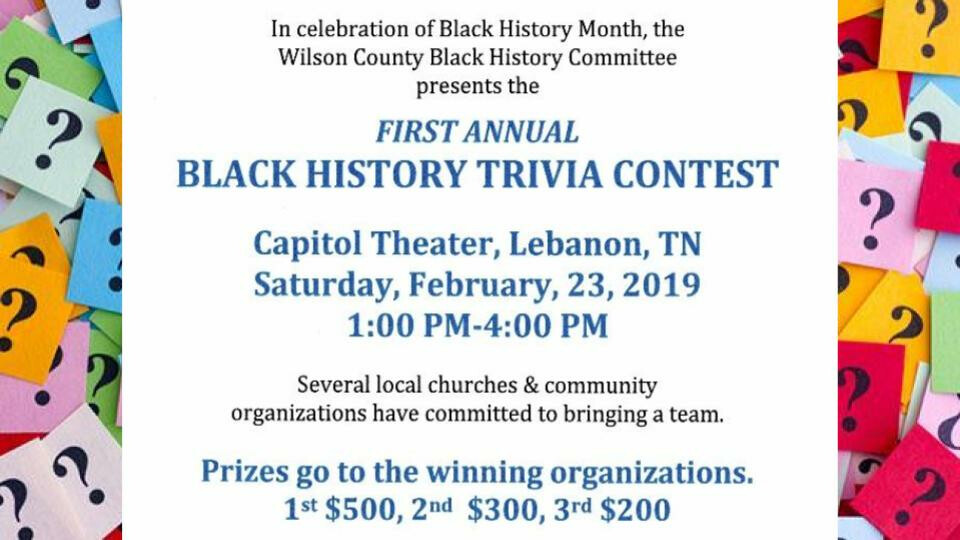 Black History Trivia Contest