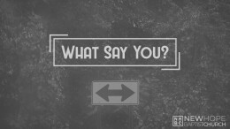 What Say You? Week 1 \ January 15, 2023