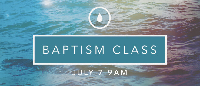 Baptism Class with Pastor Steven
