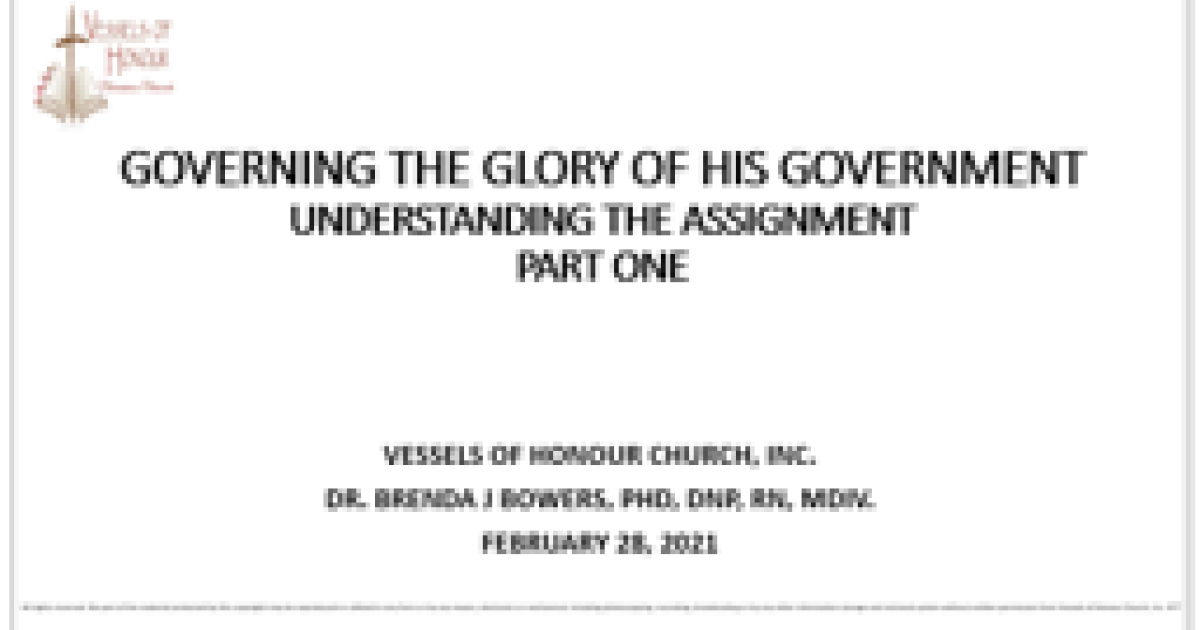 understanding the assignment sermon