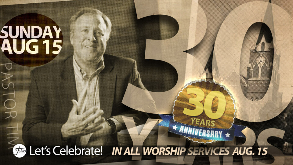 Pastor Tim 30 Years in Ministry