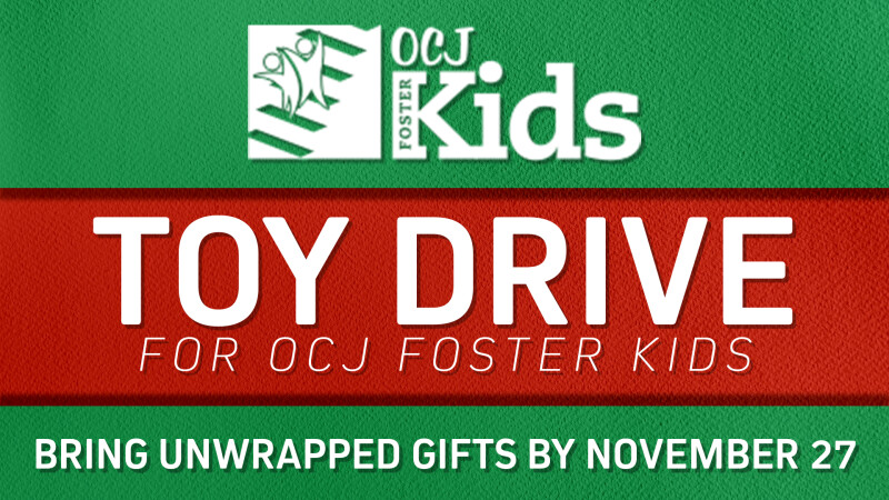 OCJ Kids November Toy Drive